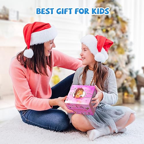 Miniatura 35 de Juego de maquillaje infantil para niñas, 66 piezas, cosméticos reales para niños, juguetes con espejo, kit de maquillaje lavable de princesa,