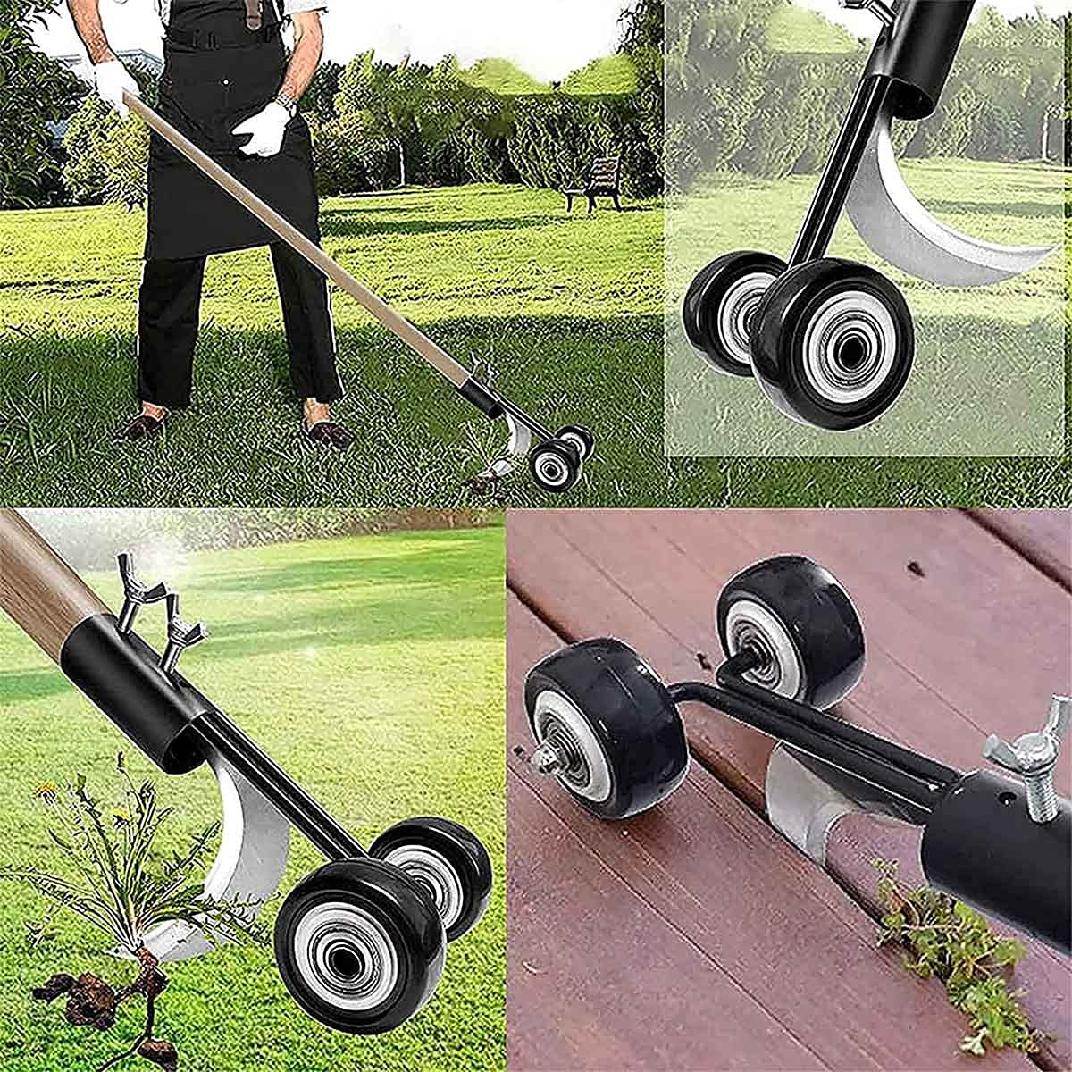Herramienta de eliminación de malezas de mano para grietas y grietas, herramienta de limpieza de jardín para losas de pavimento de patio, fácil eliminación y mantenimiento de malas hierbas