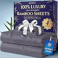 Vista 22 de DECOLURE Sábanas 100% Viscosa Derivada de Bambú Tamaño Individual - Sábanas de Lujo de 3 Piezas Naturalmente Refrescantes, Juego de Cama Ultra Suave