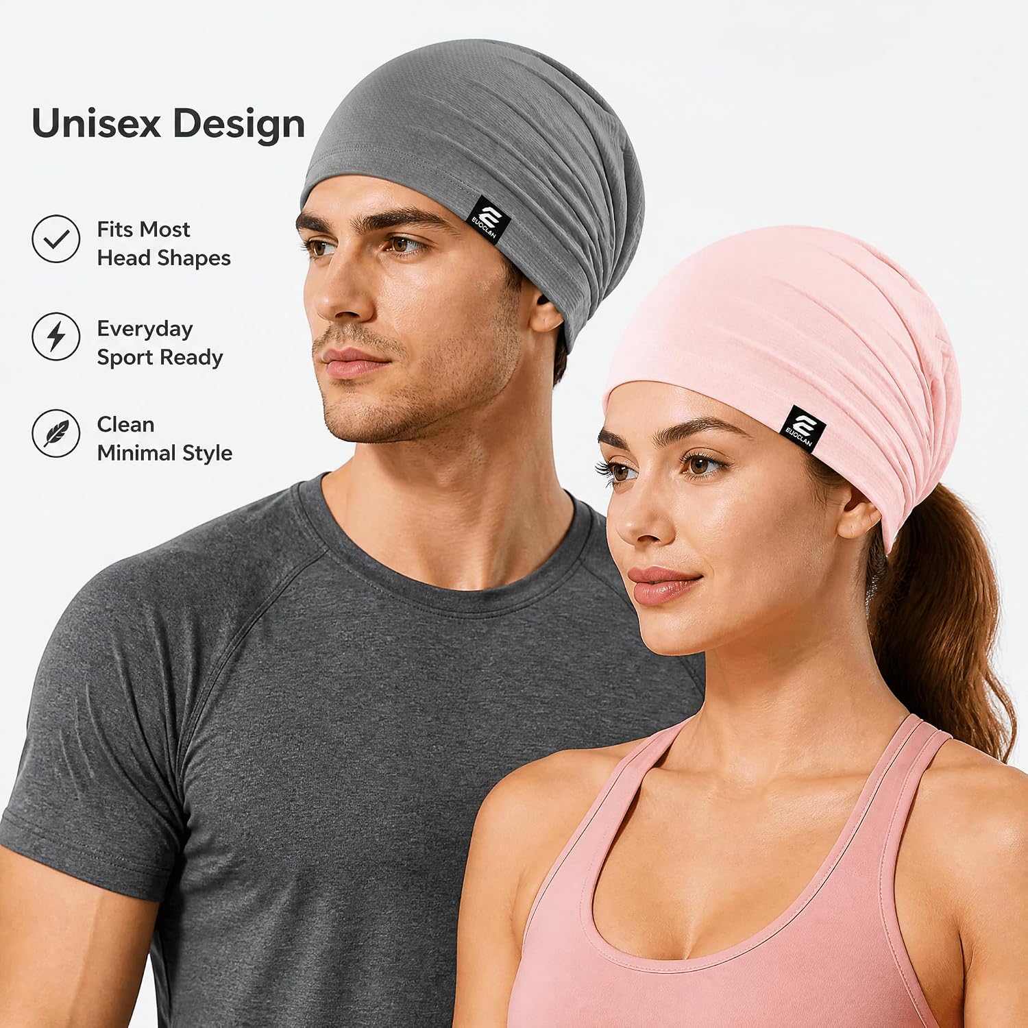 EUDOLAH 2 Pack Cooling Skull Caps for Men & Women Sweat Wicking Quick Dry Summer Breathable 3D Mesh Beanie for All-Day Wear