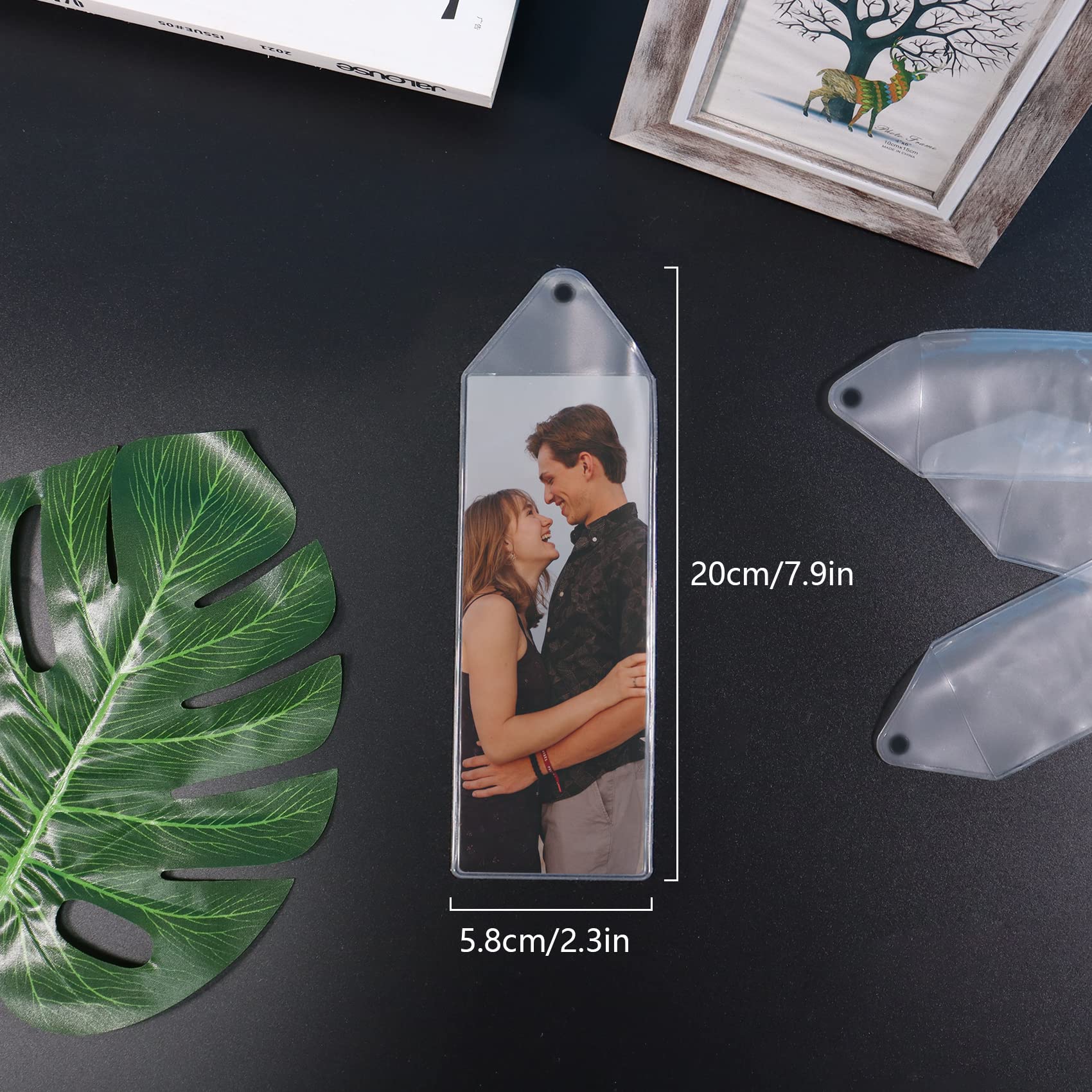 Lot De 10 Pochettes Transparentes Pour Marque-pages Vierges