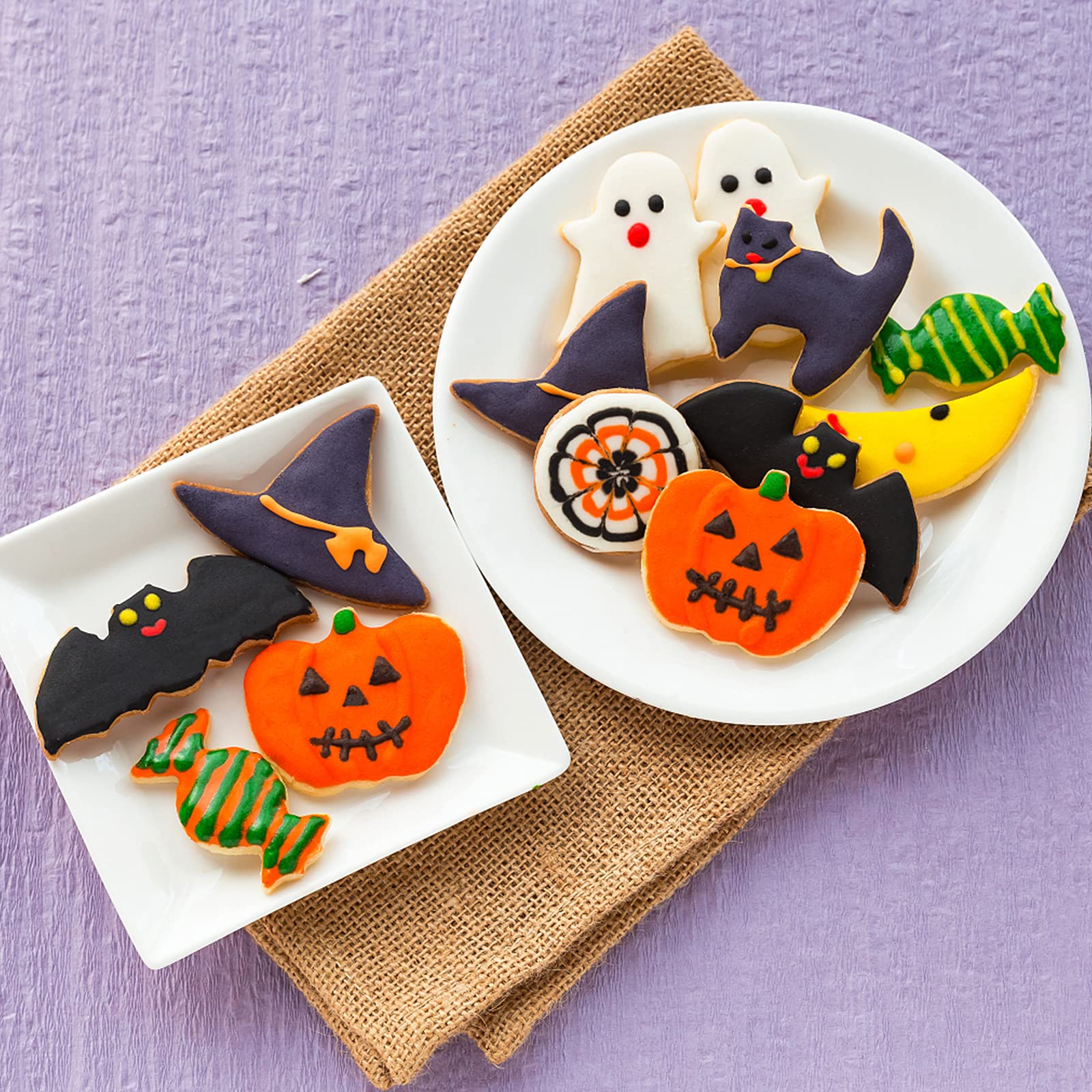 Formas Halloween FUSOTO Cortadores De Galletas De Halloween, 6 Piezas De  Cortadores De Galletas Navideñas Con Formas De Halloween, Araña, Calabaza,  Murciélago, Gato, Fantasma, Sombrero De Bruja Para Hornear Galletas  Cortadores Galletas, image size:1600x1600