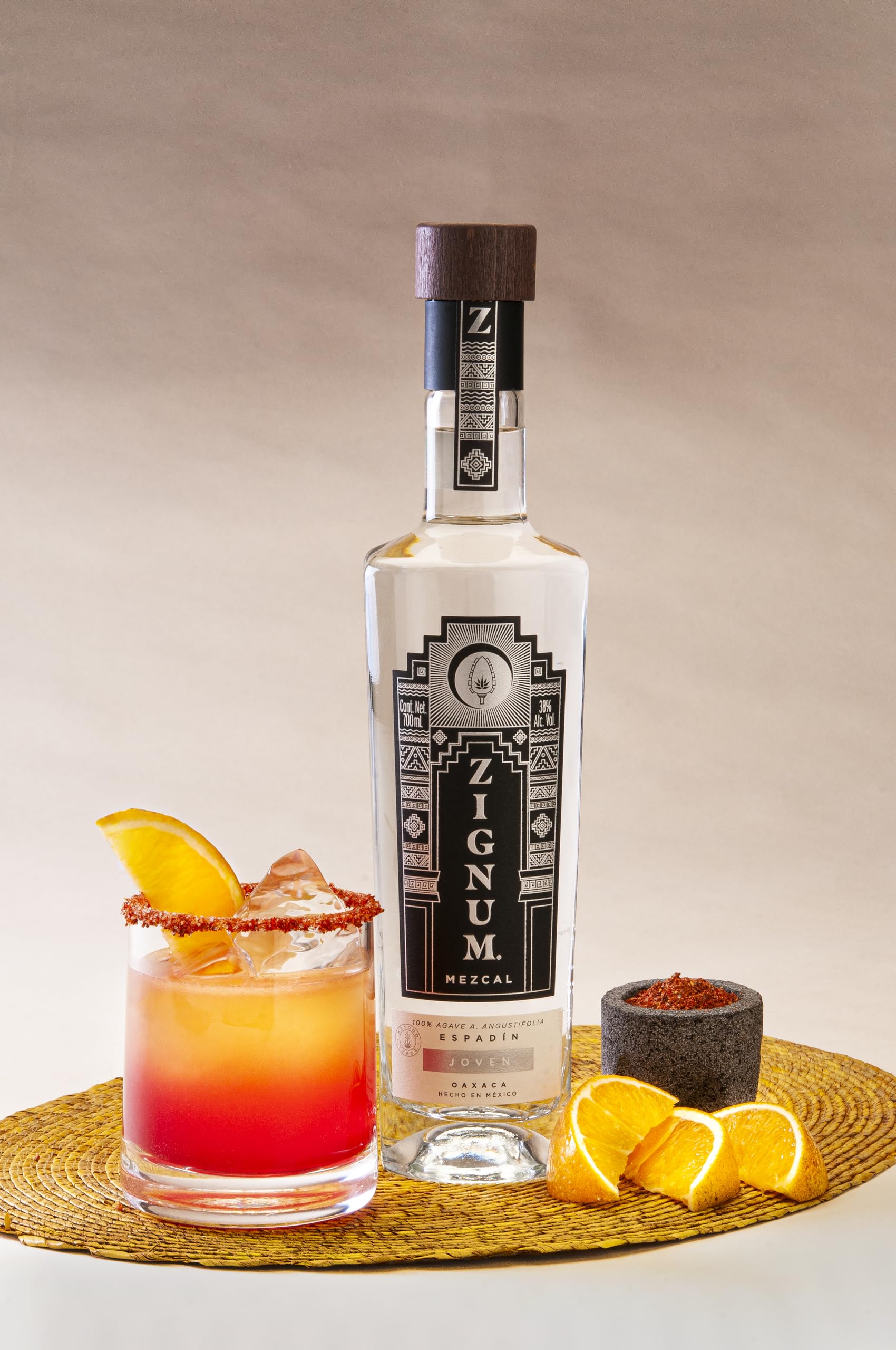 Mezcal Joven Zignum 100% Agave Espadín 40° 70CL
