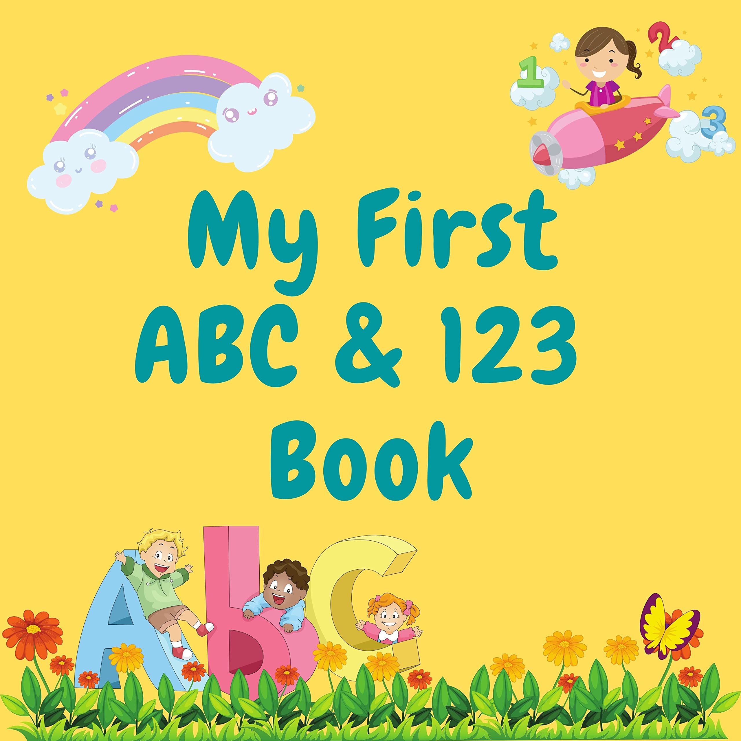 Buy First ABC & 123 book with premium coloured pages and pictures