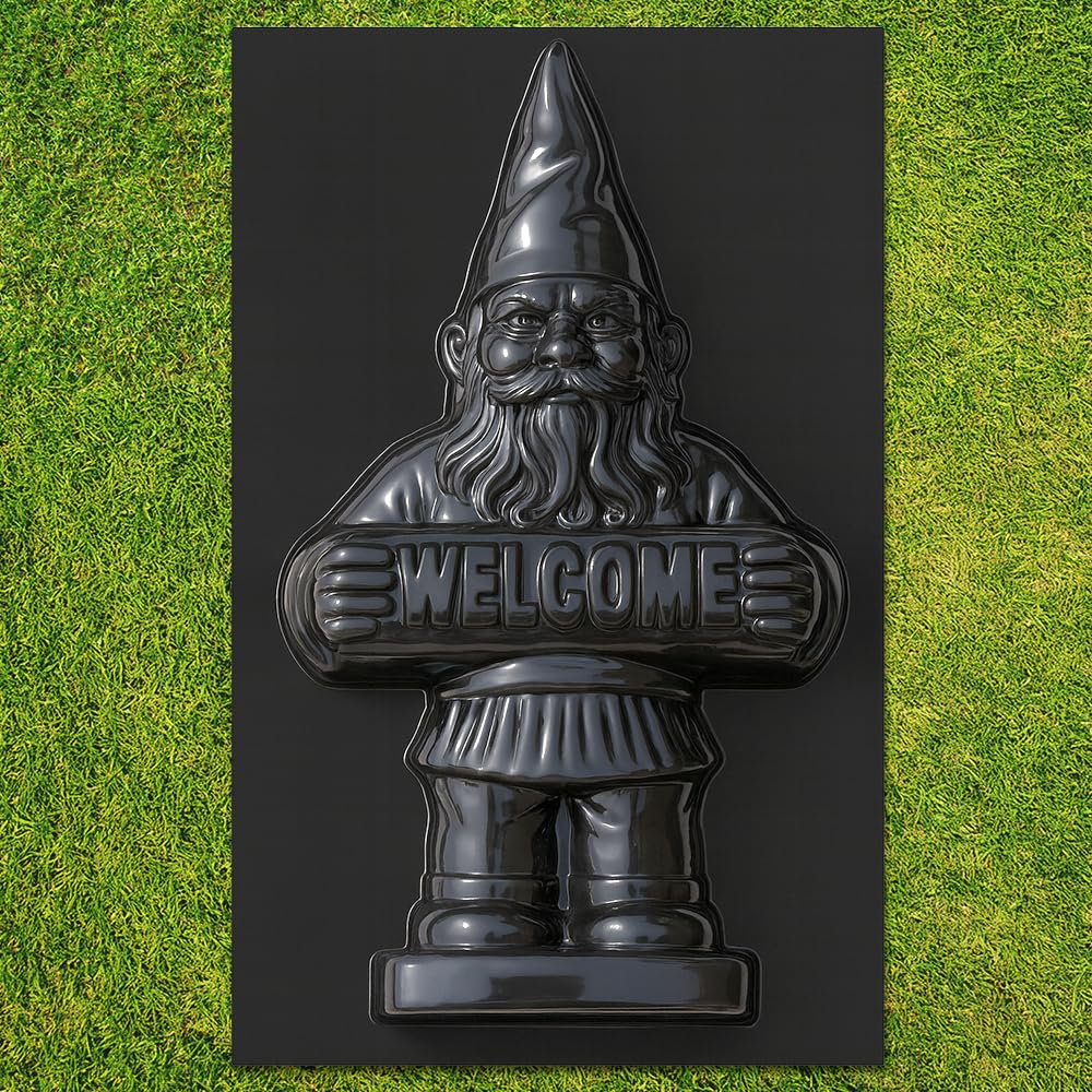 BETONEX Cement Garden Statues Garden Gnome Mold Concrete Molds ABS 2mm - Casting Concrete Cement Molds for Concrete Animals - DIY Garden Concrete Molds