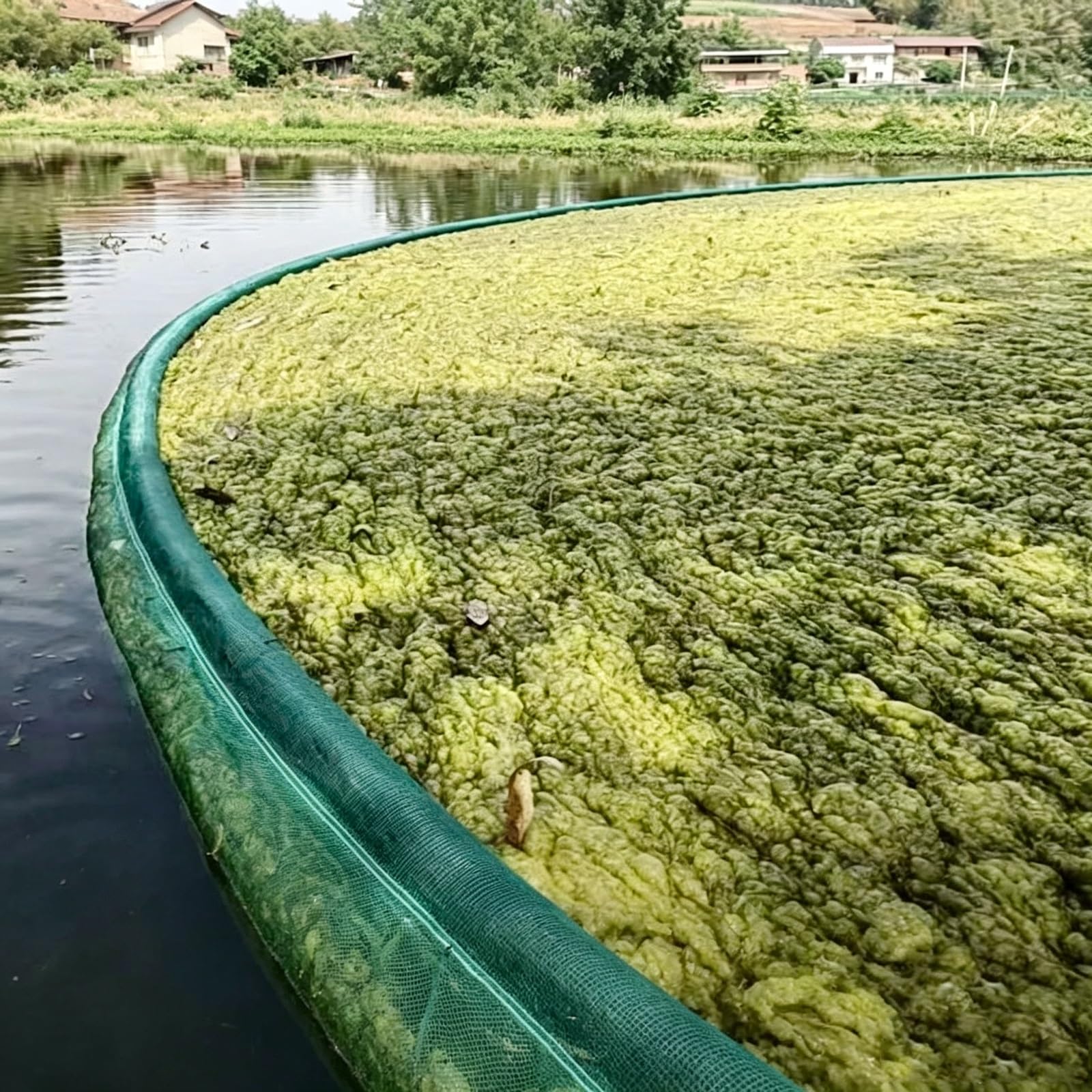 Malla Skimmer Flotante Grande, Red Recoge Hojas Limpia para Estanque Lagos | HDPE, Antienvejecimiento y Resistente Corrosión para Limpia de Algas Hojas Caídas Basura(A,20M)