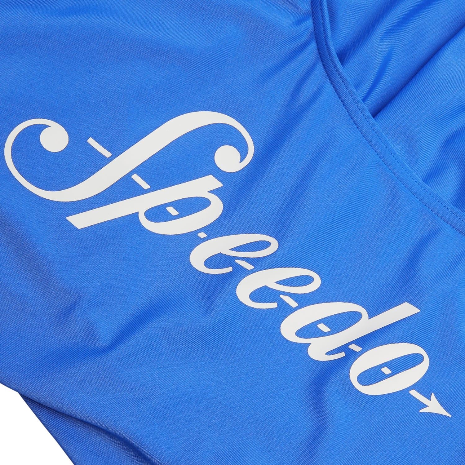 Speedo Costume da bagno intero da donna con logo profondo U-Back in blu