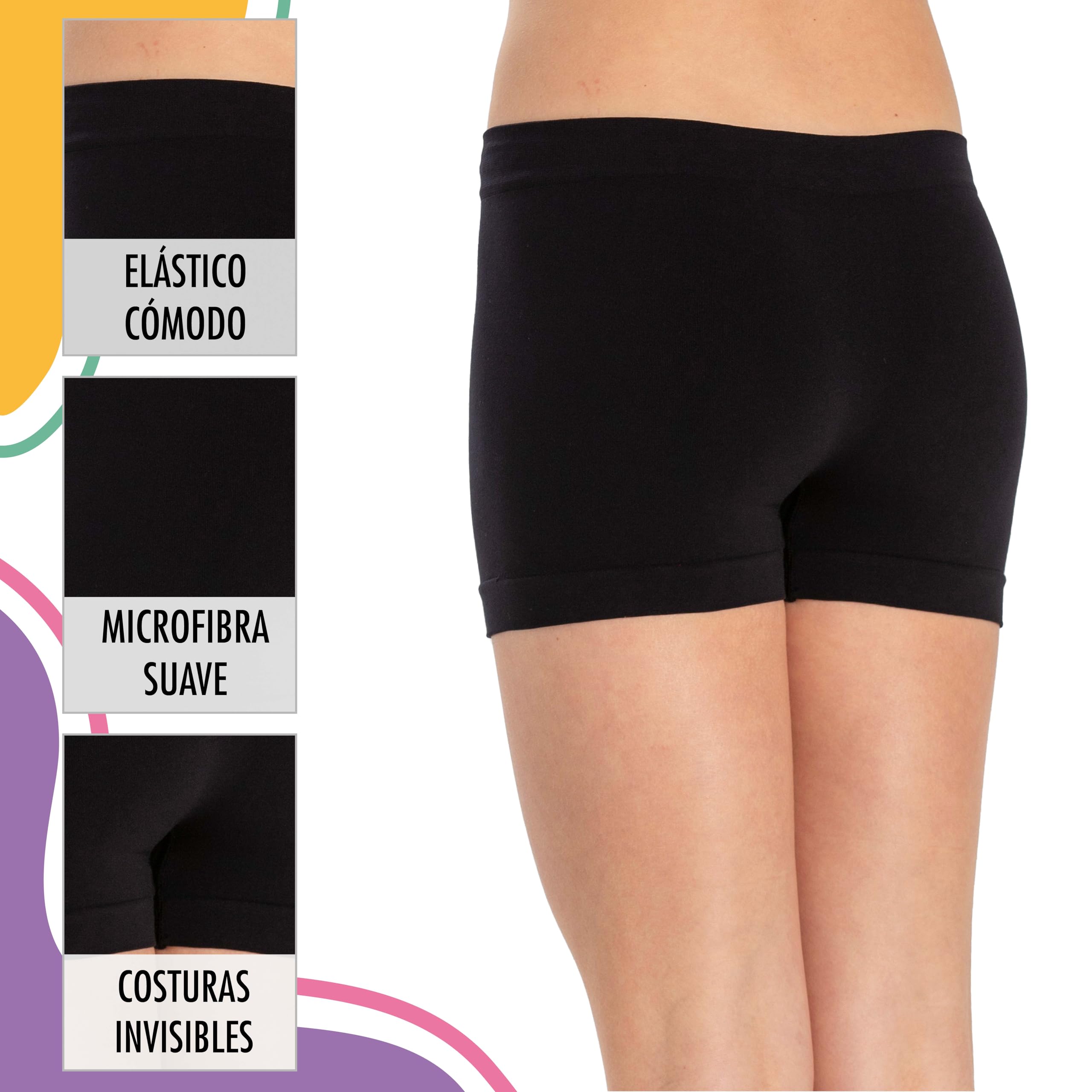 Risalti Conjunto Top y Culotte de Microfibra para Niña - Top Deportivo y Bragas, Ropa Sin Costuras con Pulseras de Regalo - Made In Italy