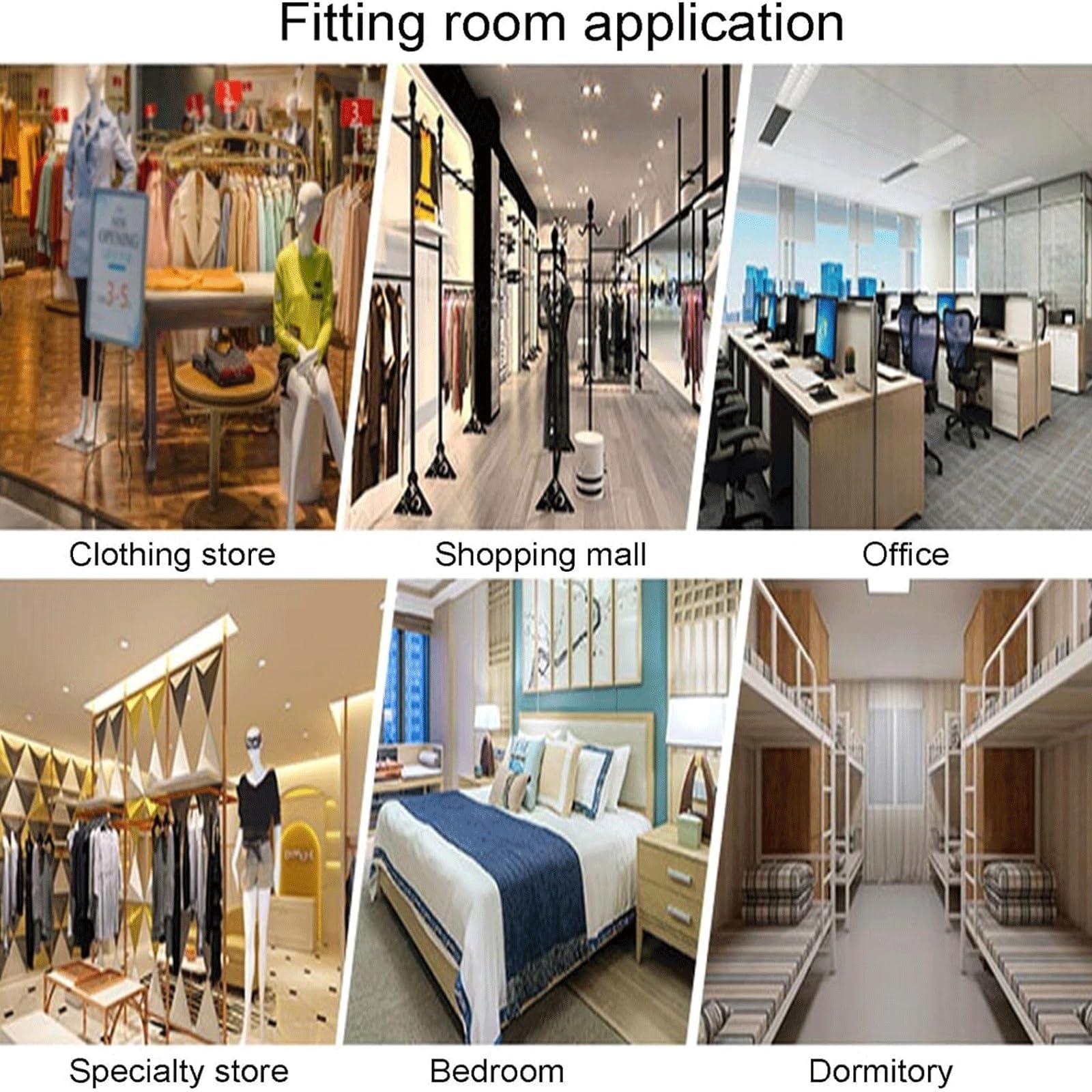 Chambre d'ajustement portable pliable pour magasins de vêtements, vestiaire temporaire (marron, 100 x 95 x 200 cm)