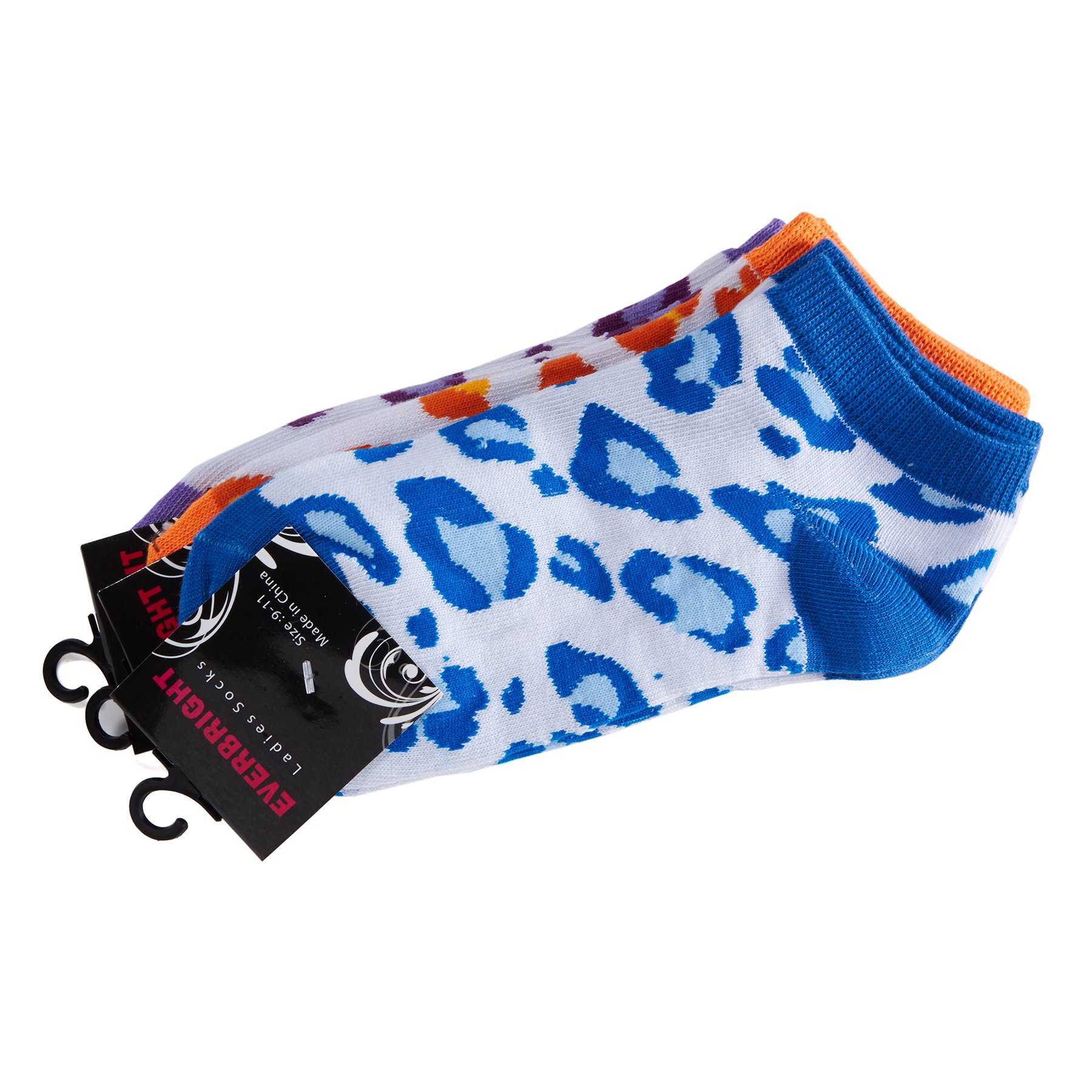 Lounging Leopard Anklet Socks Set of 3