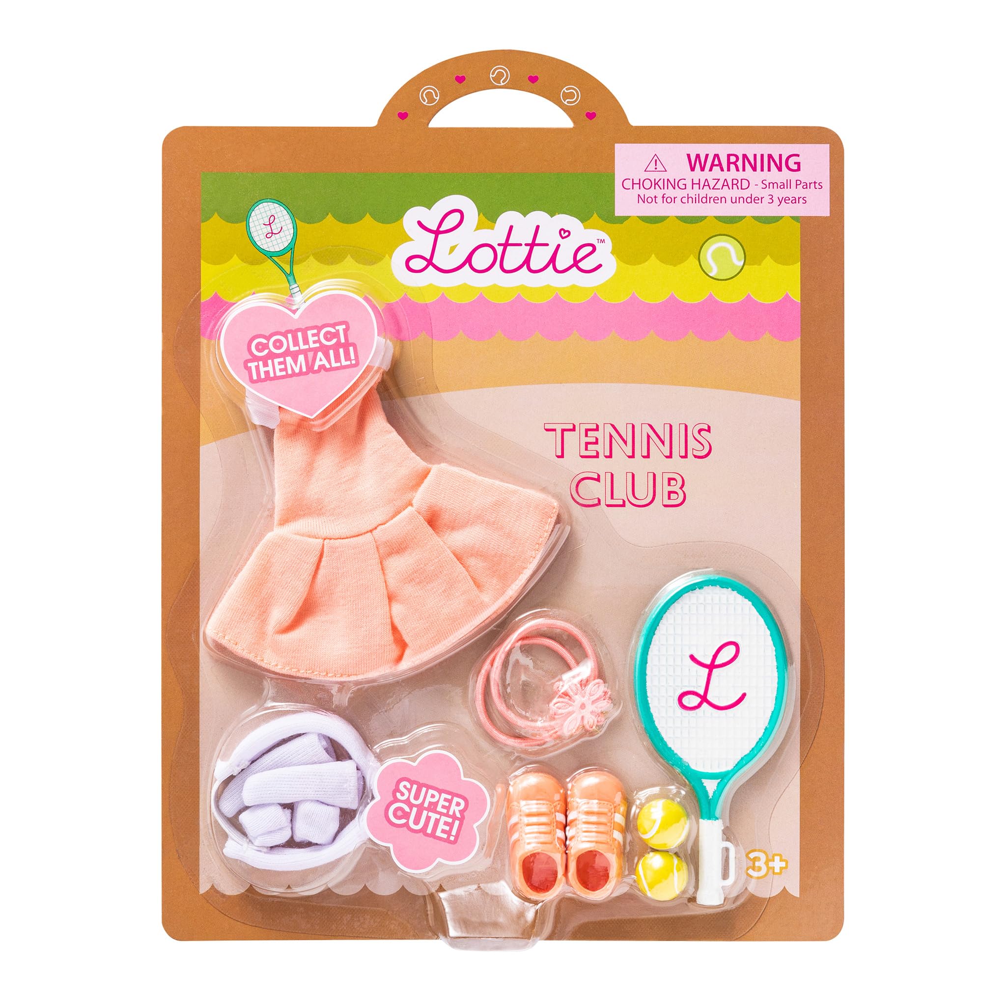 Lottie Tennis Club Outfit Set with Racket and Accessories