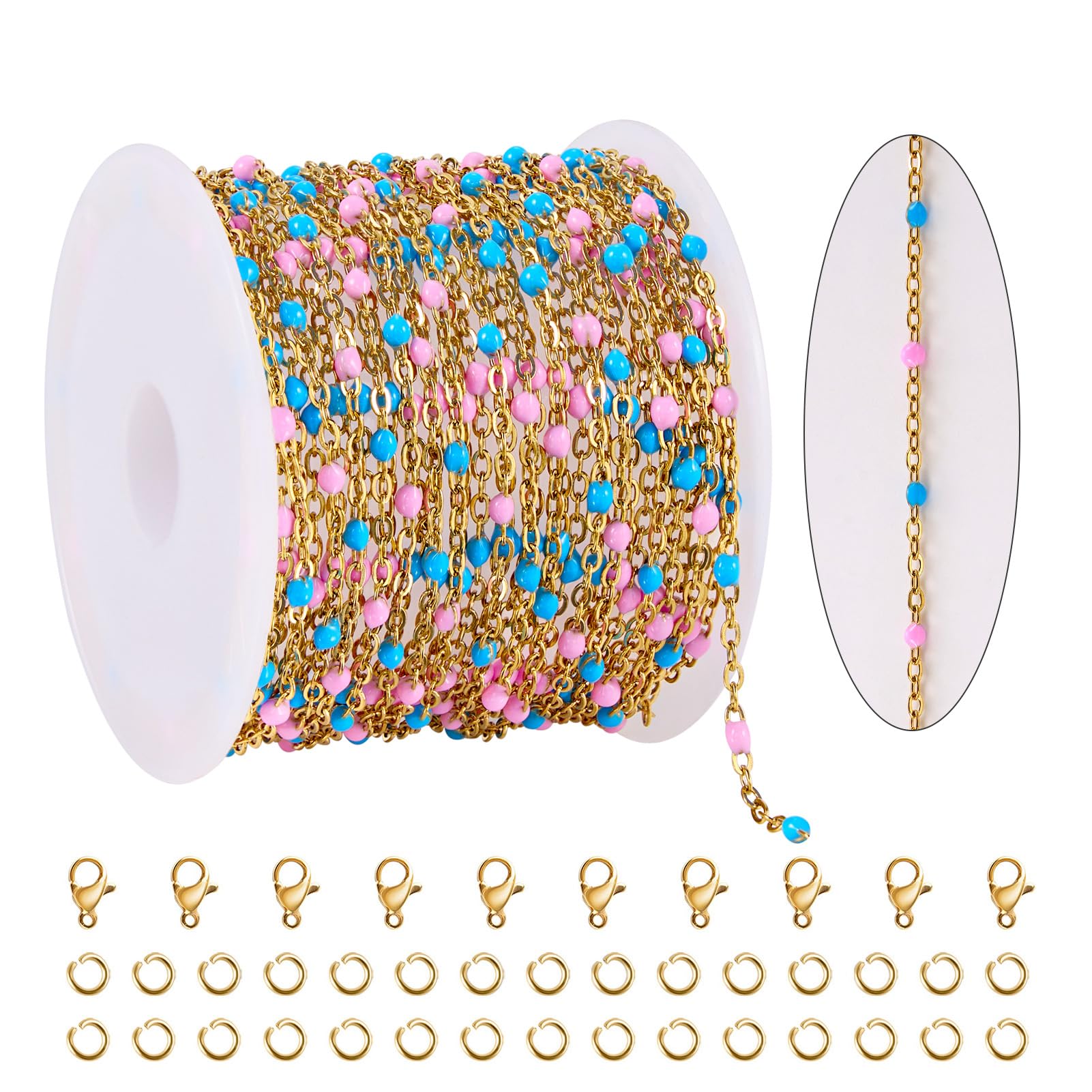 Gold Plated Jewelry Chains - Bulk for Necklace Making -25 Gold Plated Jewelry Chains - Bulk for Necklace Making -25