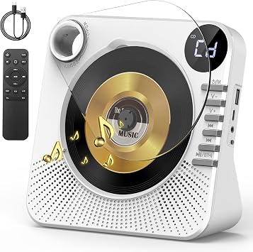 Greadio Portable CD Player with Bluetooth 5.1, CD Players for Home