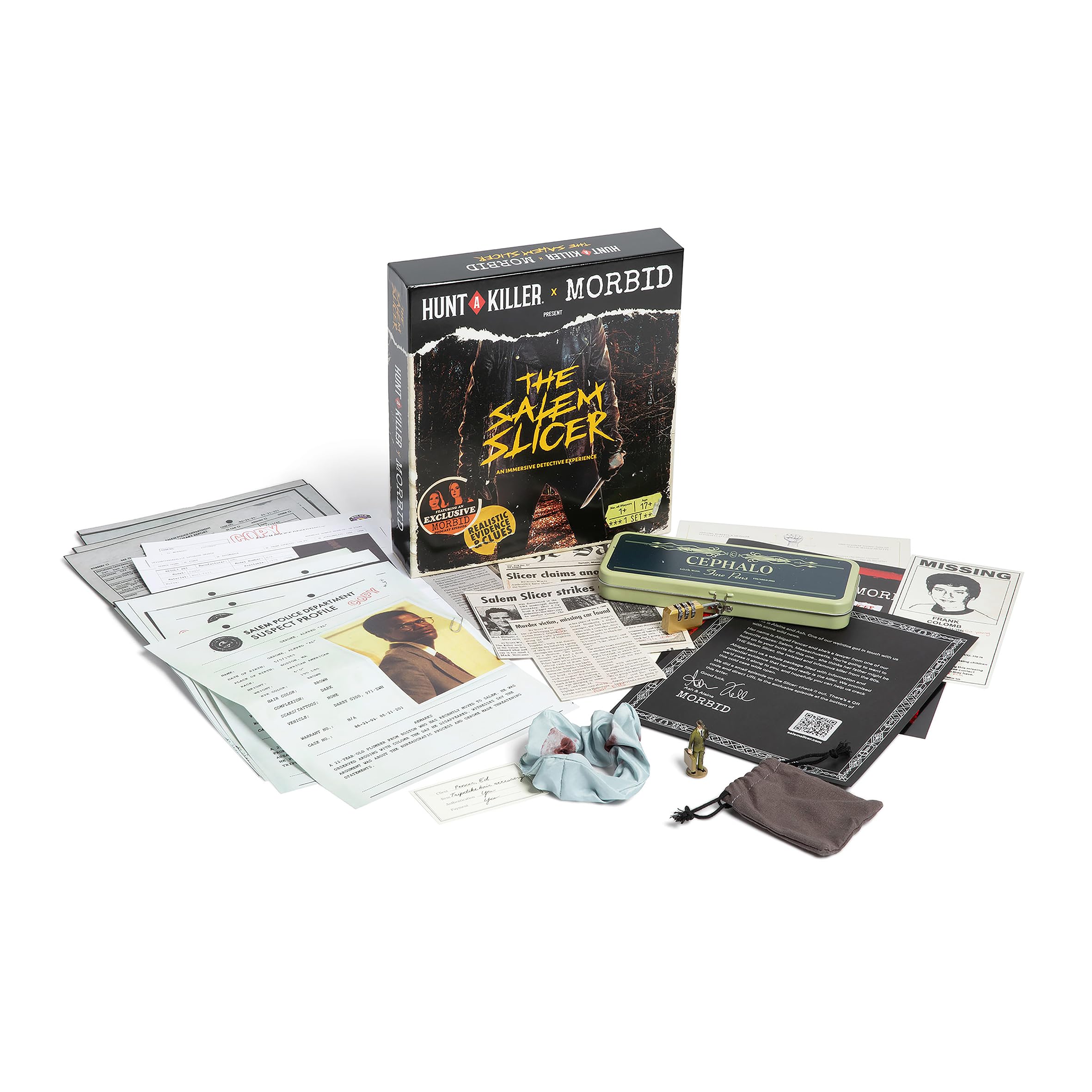 Hunt A Killer x Morbid: The Salem Slicer - Murder Mystery Game for Adults, True Crime Detective Board Games