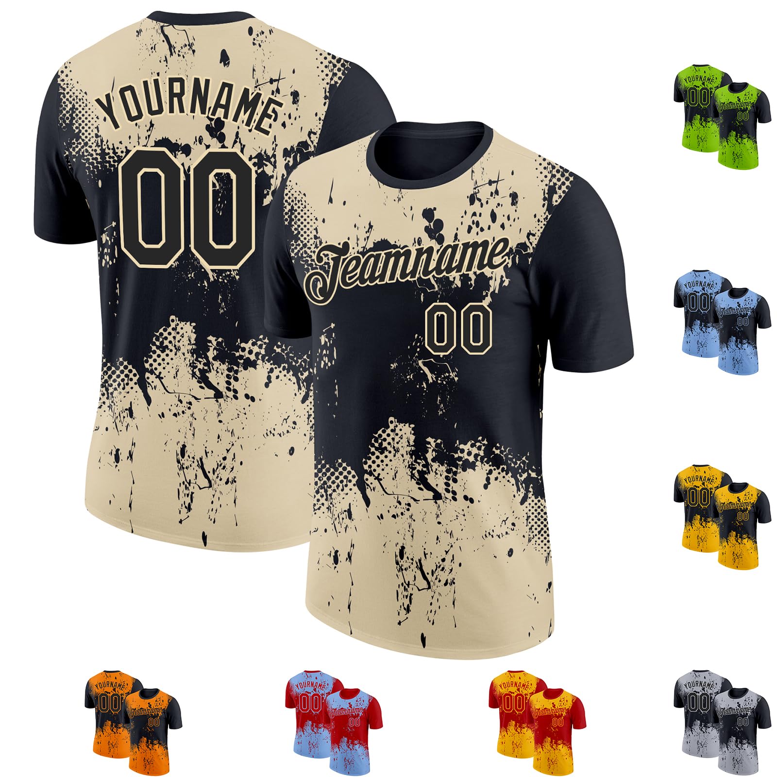 Baseball Tees Men Women Youth Name Number Personalized Fashion Sports T-Shirts Active Uni…