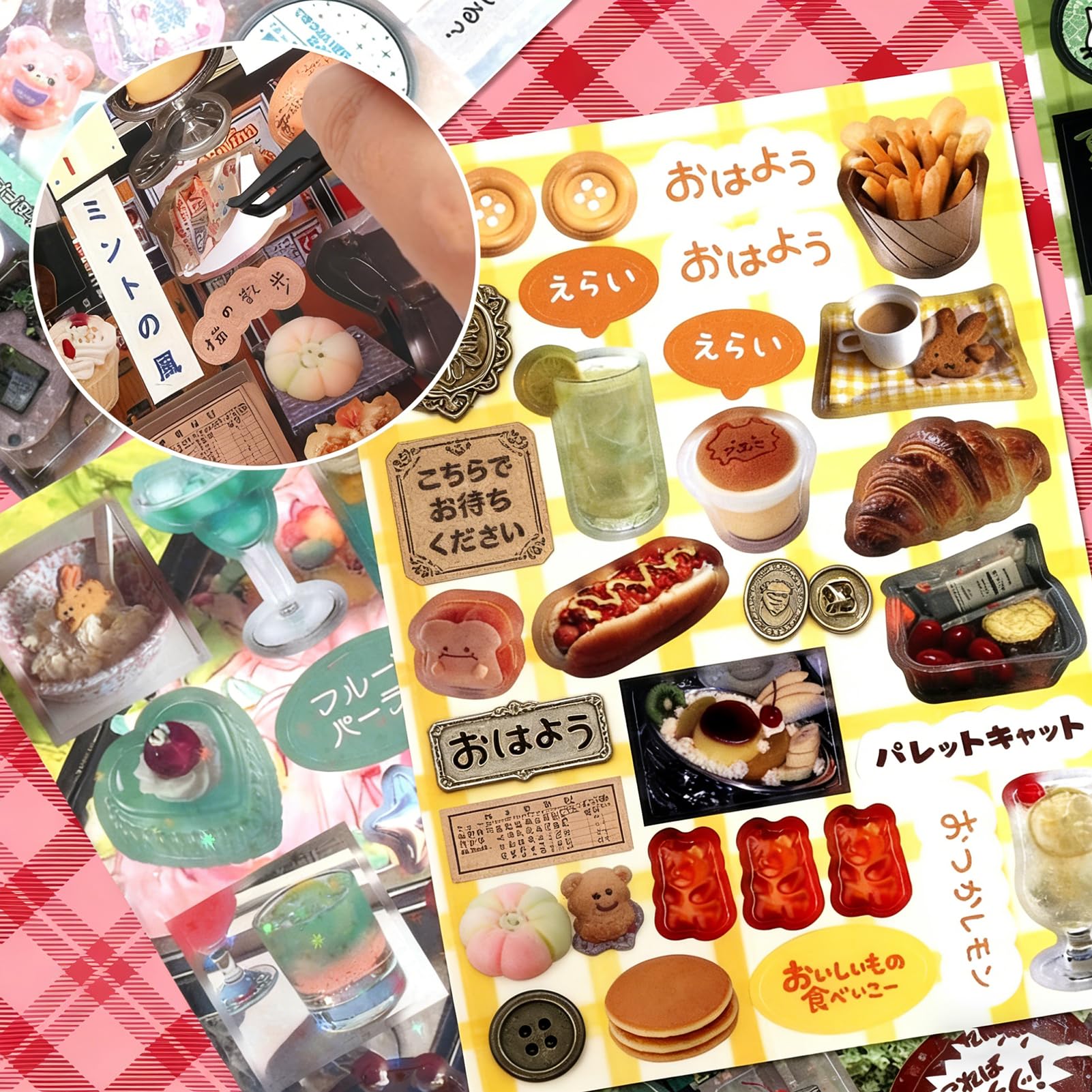 Heisei 45 arkuszy japońskiej książki z naklejkami z mangą, 800 szt., estetyczne naklejki Heisei do dziennika, scrapbookingu, rękodzieła, wstępnie przycięta japońska książka z naklejkami dla dorosłych