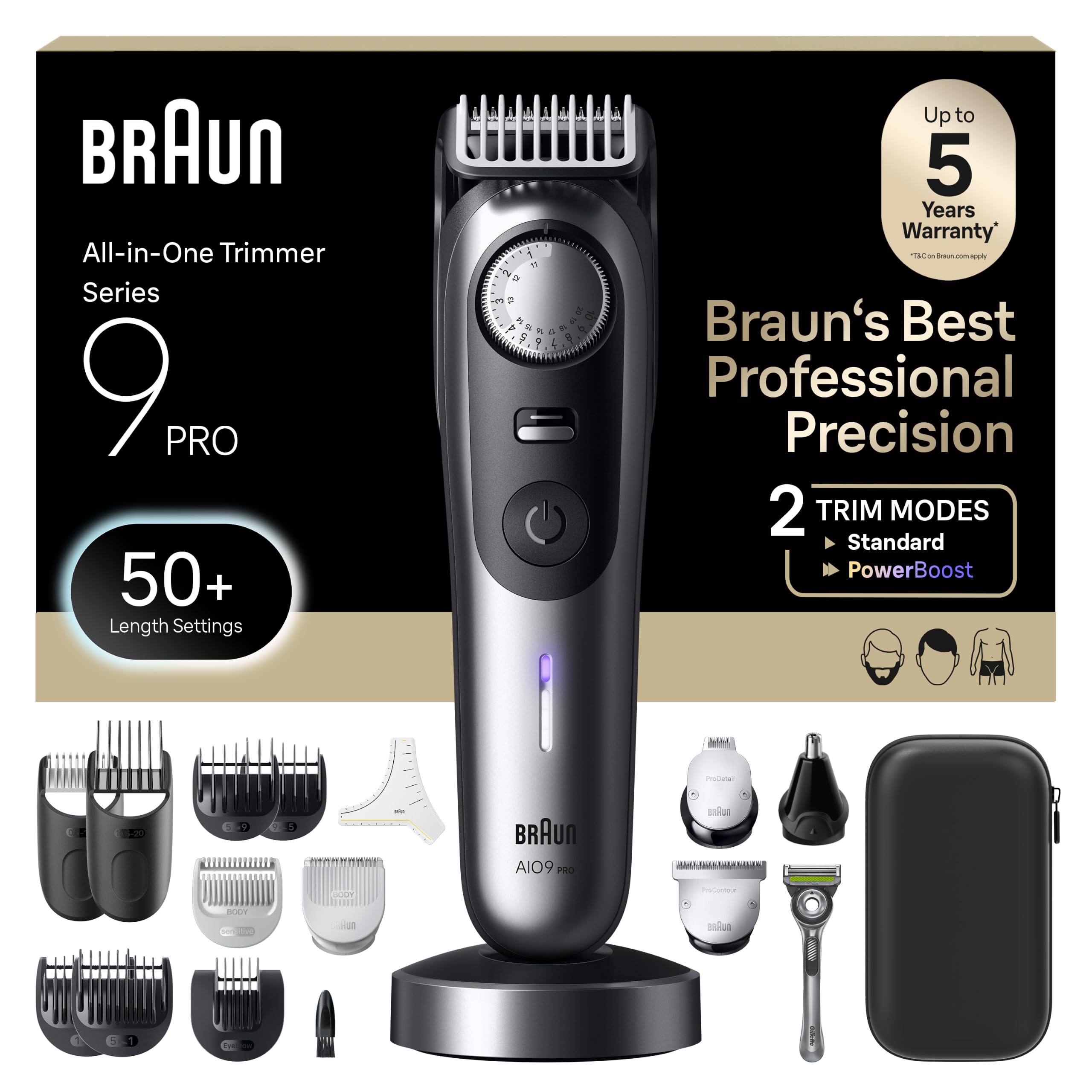 Amazon.com: Braun All-in-One Series 9 PRO Men's Electric Beard