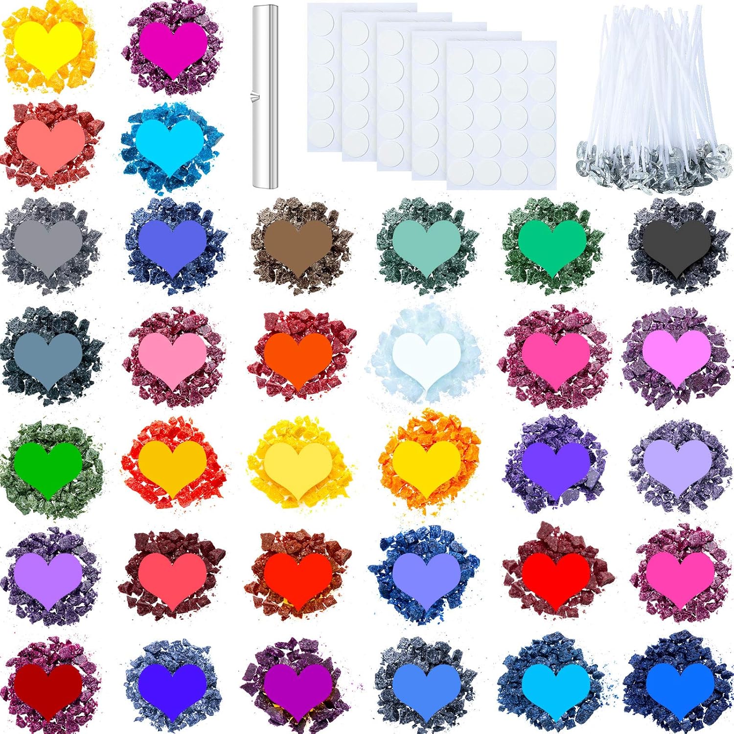 34 Colors Candle Wax Dye Crafts D Chips New Orleans Mall Soy Color DIY
