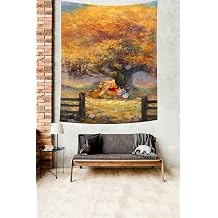 Ontheclouds Winnie The Pooh Karakterleri Leke Tutmaz Kuma  Duvar  rt s  Duvar Hal s  Tapestry, 35 x 50