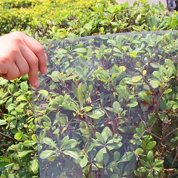 Pxzybd Transparent Polycarbonate Roofing Sheets,Roof Panels for Garden Greenhouse Pergola Carport Canopy,1mm Replacement Plastic Panels,Rain and Uv Protection Covering Sheet,WL-0.51m(1.6 * 3.3ft)