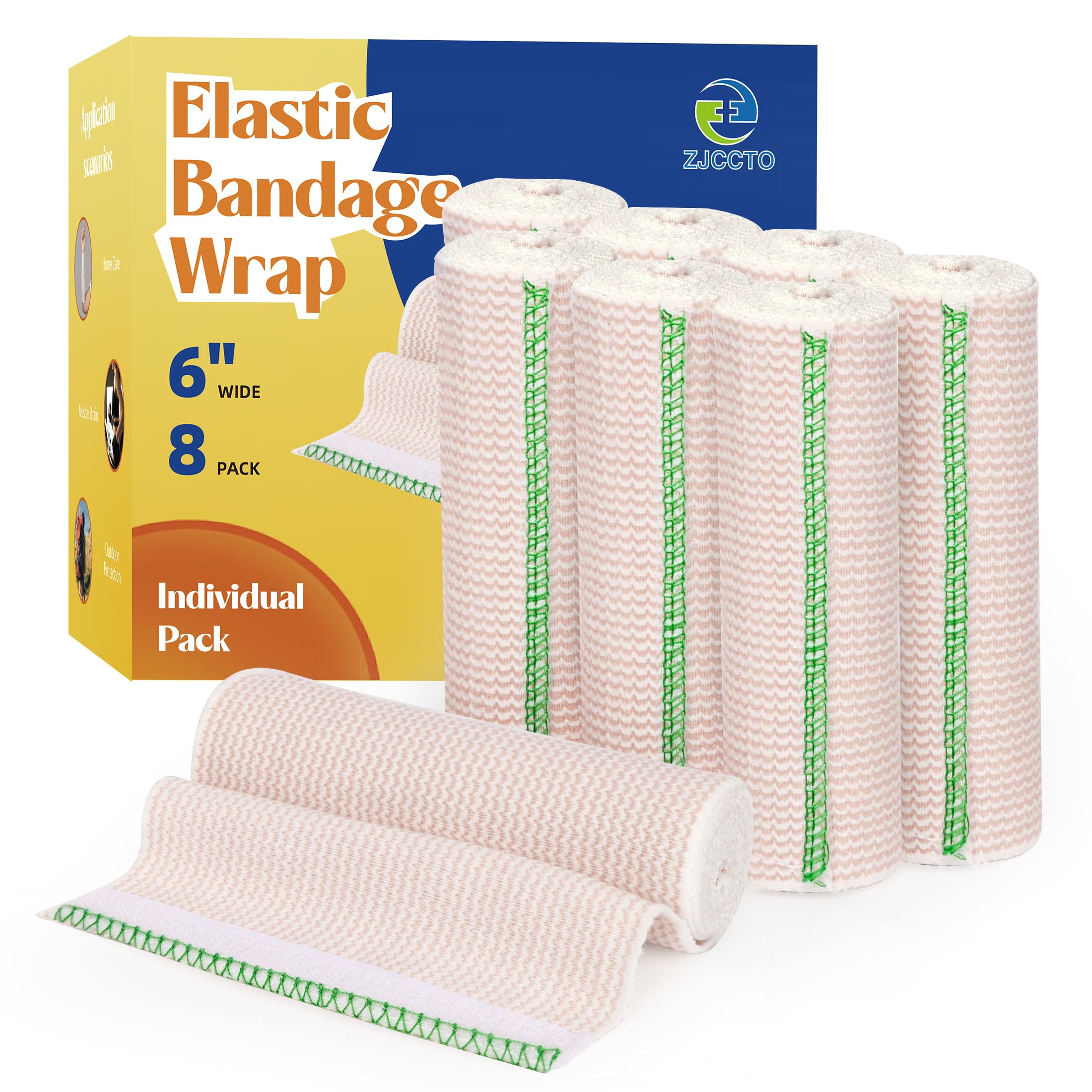 6" Elastic Bandage Wrap Compression Bandage for Waist Leg, 2 Pack — Amazon image 23