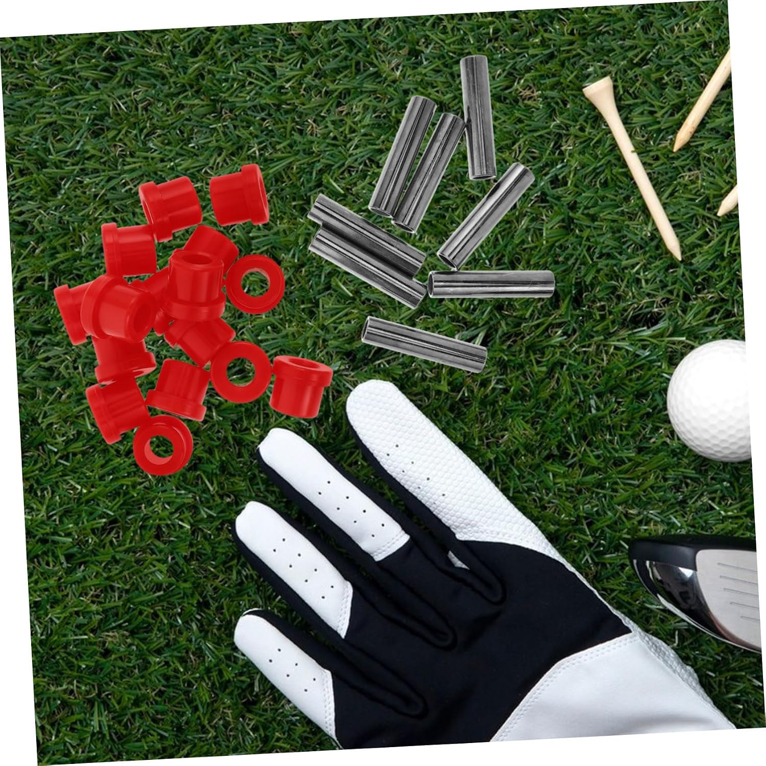 8pcs Golf Cart Bushing Replacement Kit for Front and Rear Leaf Springs Suspension Plate Bushings Easy Install Golf Cart Accessories for Enhanced Utility and Style
