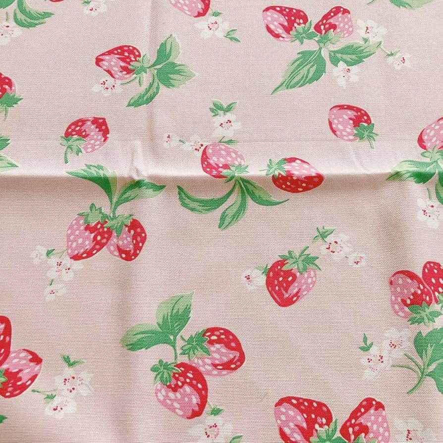 Amazon | 140×47 いちご 帆布生地 キャスキッドソン コットン