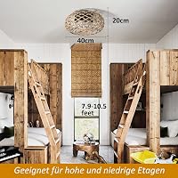 hummst 40 cm Mennyezeti Ventilátor Lámpával és Távirányítóval, Csendes, 6 Fokozat 6