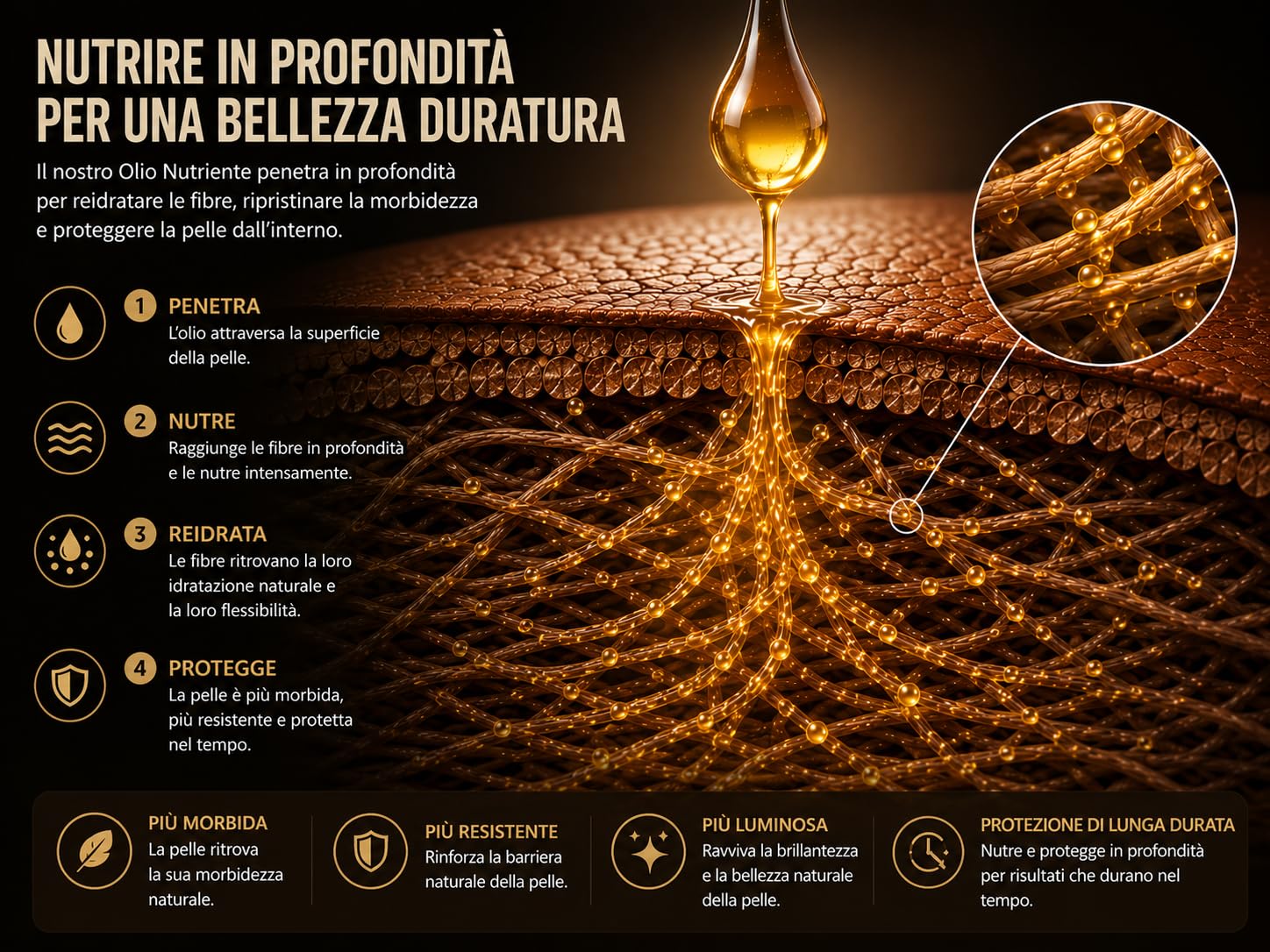 SOFOLK Nutriente Olio di Cuoio: idrata e restituisce Elasticità alla Vostra Pelle, Compresa la Pelle screpolata (200ml)