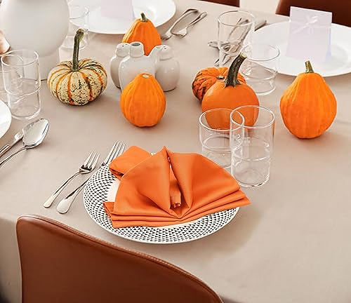 Miniatura 2 de Ruvanti Servilletas de algodón 12 unidades, servilletas de tela suaves y cómodas, servilletas de lino de calidad hotelera de lujo  Servilletas de