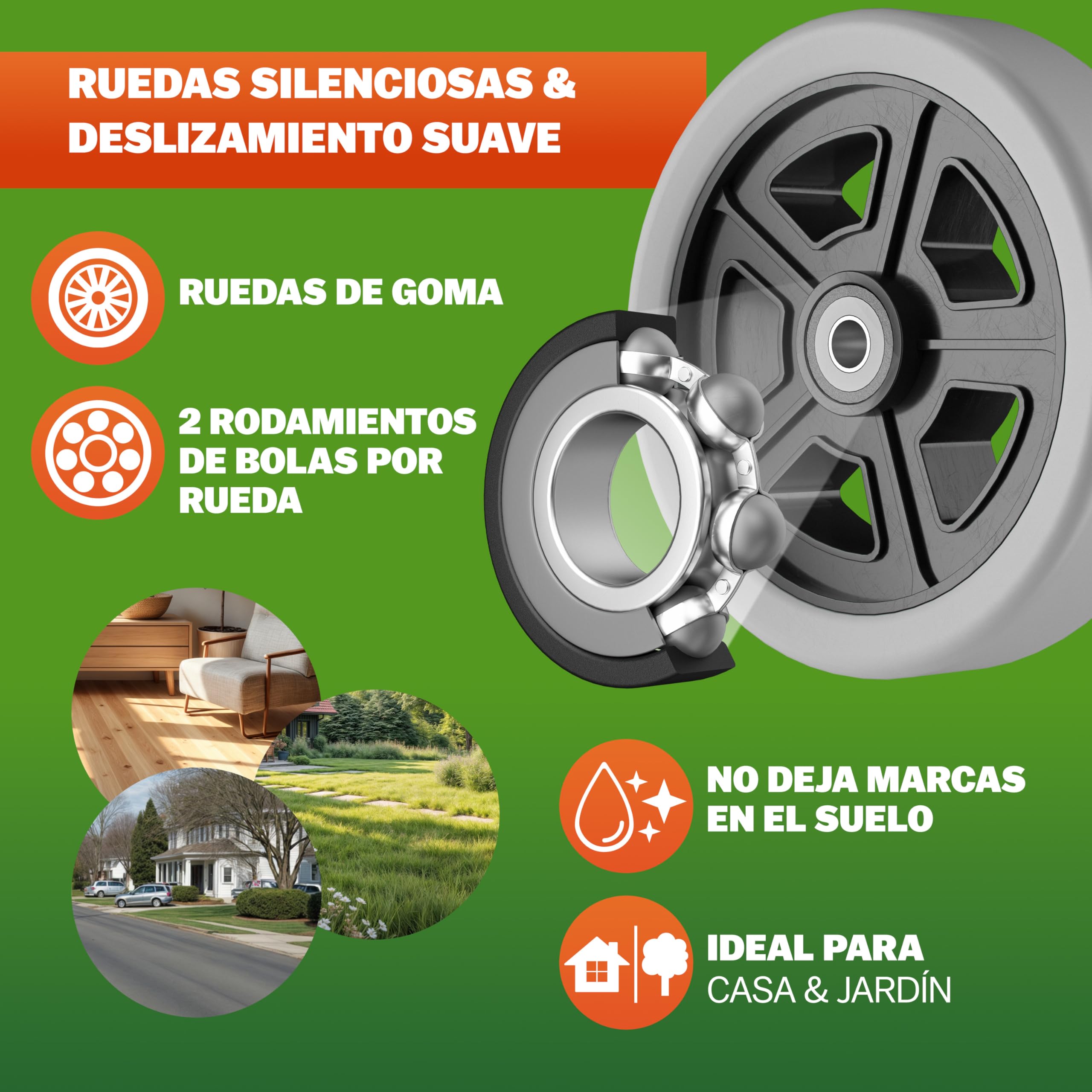 GARDEBRUK® Carretilla Plegable Aluminio 80Kg Carro Transporte Mudanzas Altura Regulable Ruedas Goma Maciza Resistente Incl. Guantes y Cuerdas Elásticas