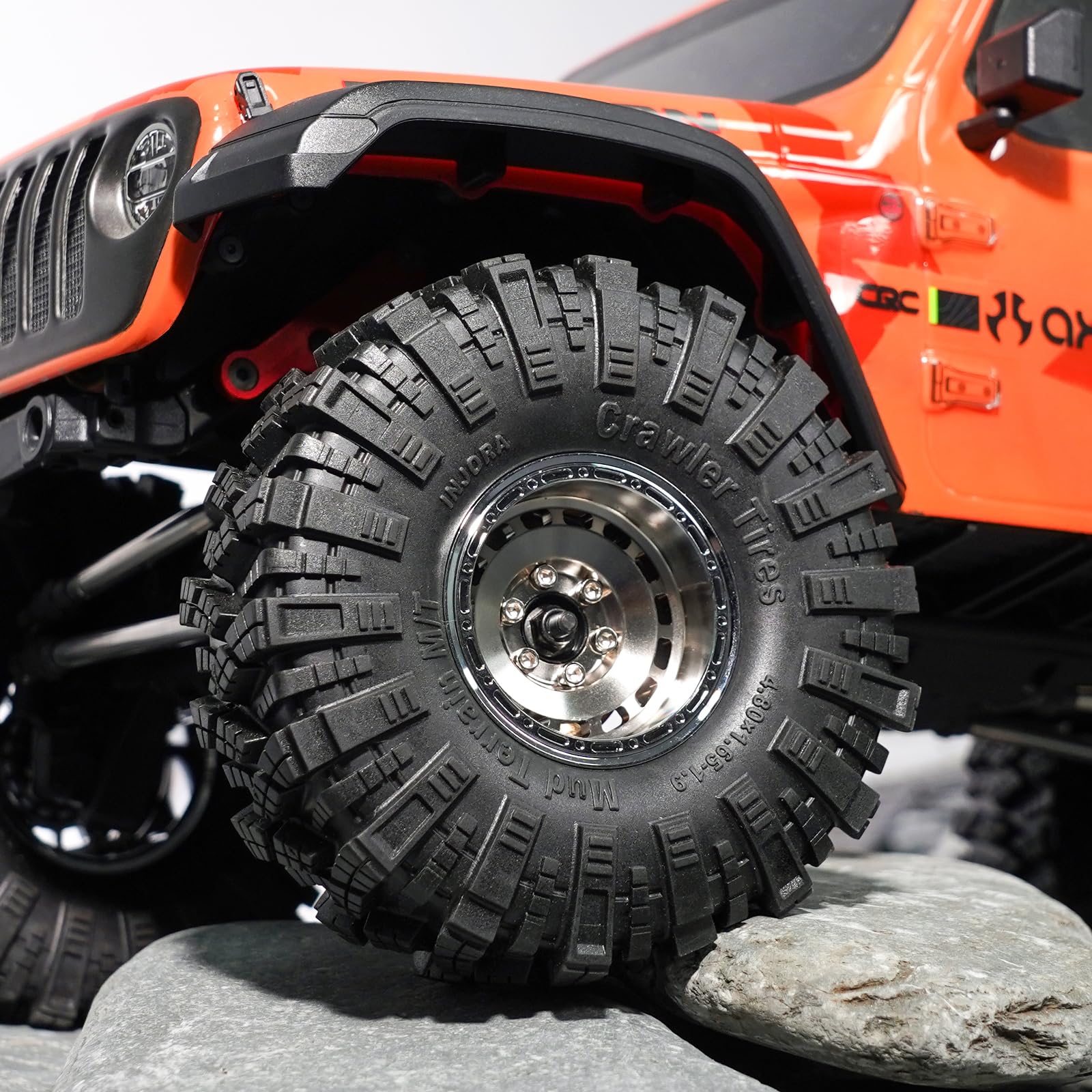 INJORA Llantas 1.9" CNC Aluminio Desplazamiento -10mm para 1/10 SCX10 TX4 RC Crawler Mejoras