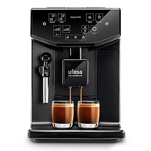 Ufesa Supreme Barista Cafetera Superautomática con 20 Bares, Panel Táctil, Molinillo Incorporado, Tecnología Patentada, Grosor del Café Ajustable, 1550W, Fabricada en España