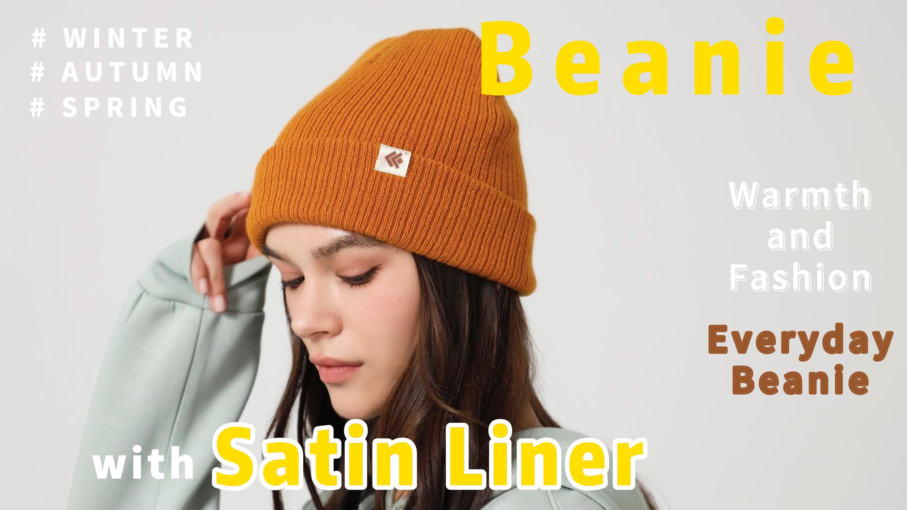 Creekstone Beanie Hat for Women Men Satin Lined Beanie Winter Hats