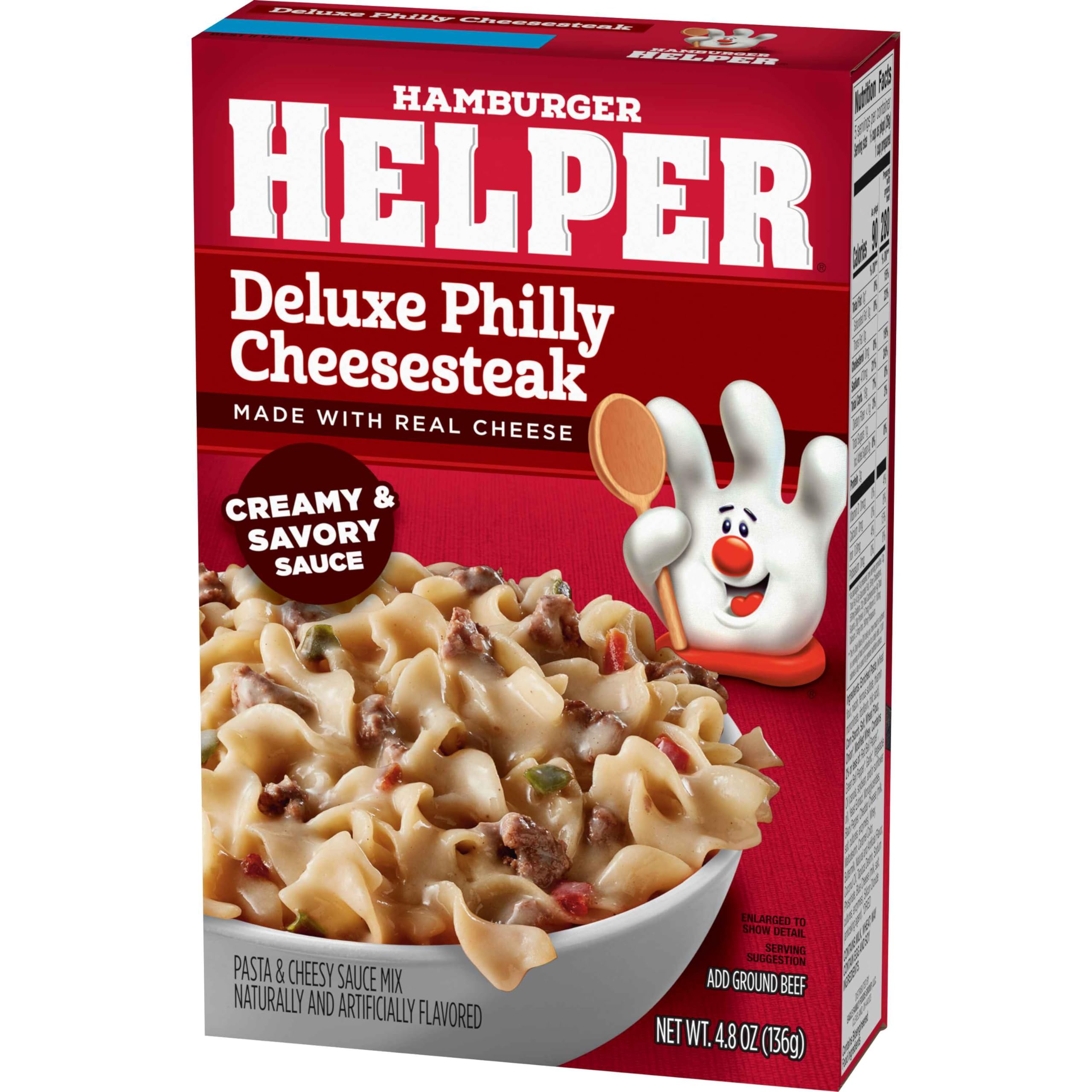 Hamburger Helper Deluxe Philly Cheesesteak, 4.8 Ounces, 12 per Case