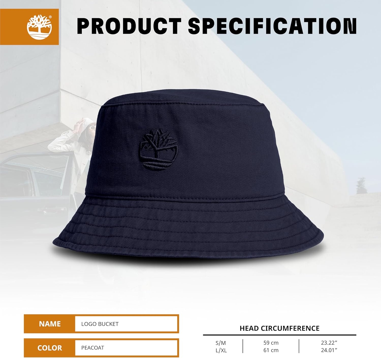 Timberland Mens Bucket Hat, Cotton Twill, Soft Brushed Finish, Packable Sun Hat - Image 5