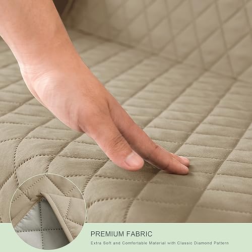 Vista 119 de Chun YI. - Funda reversible para sofá, funda para sillón, fácil de instalar, lavable, cubiertas para sala de estar. Negro