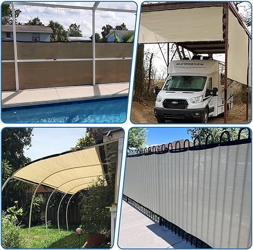 Miniatura 2 de TANG Sunshades Depot - Pantalla para valla de privacidad, color verde, 4 x 30 pies, resistente y comercial, cubierta de valla residencial, 150 GSM,