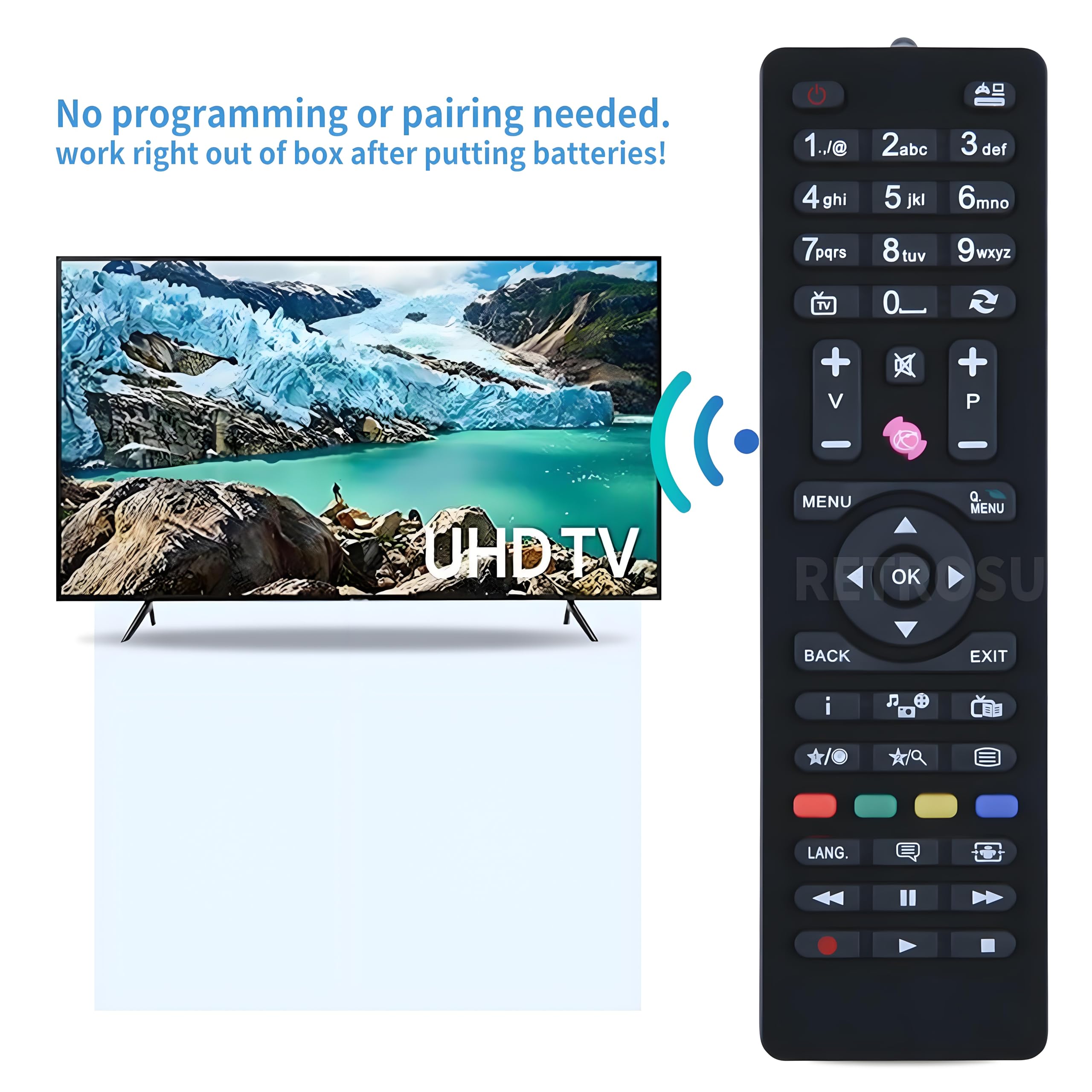 Télécommande TV De Remplacement Vestel RC4875 Telefunken | Leroy Merlin