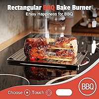 Vista 4 de Estufa eléctrica de 30 pulgadas, estufa eléctrica de 30 pulgadas, 8400 W, estufa de cerámica de 5 quemadores incorporada (29.13 x 19.3 pulgadas)