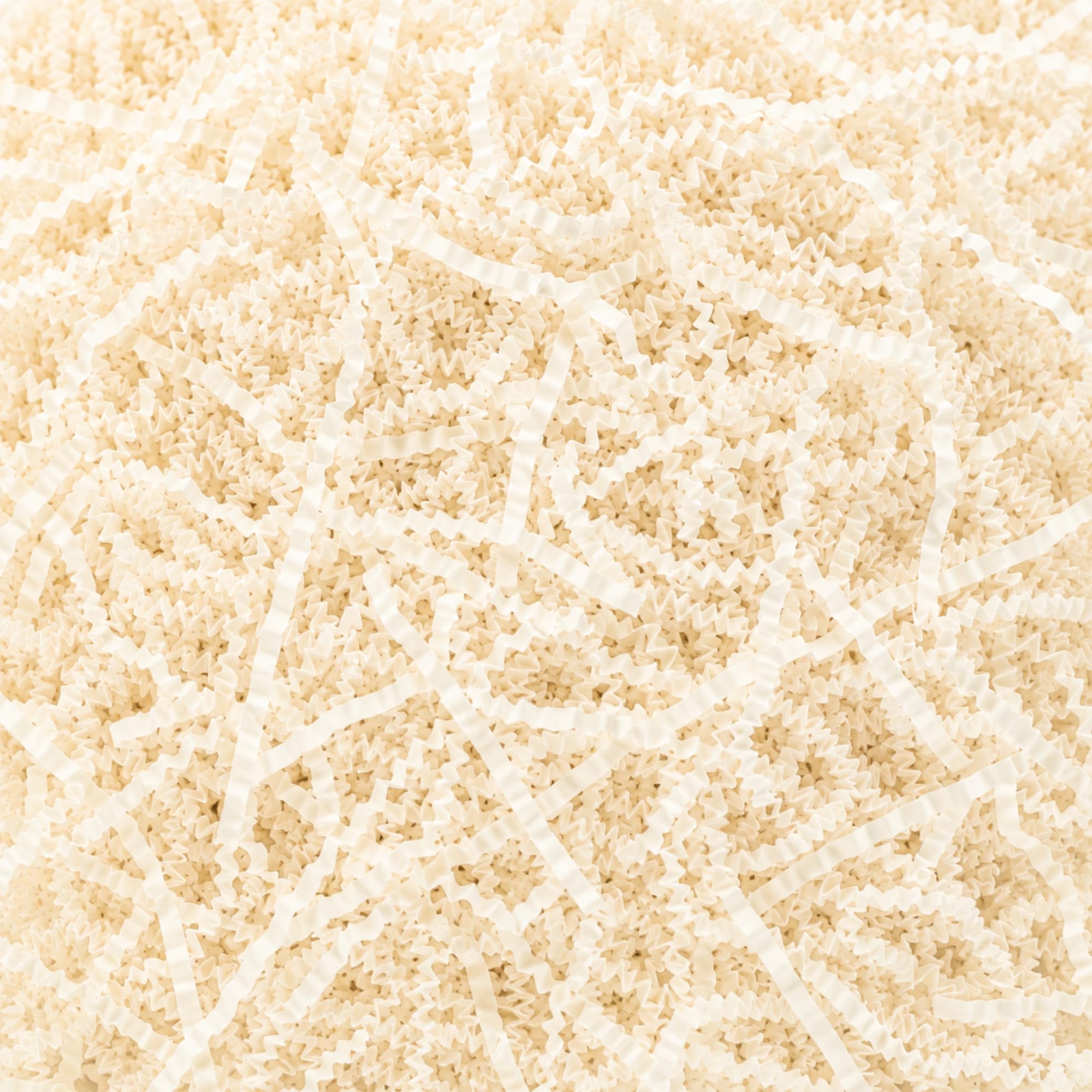 RecraftJoy Cream Shredded Paper Filler for Gift Boxes | Premium Ivory Crinkle Cut Paper Grass for Gift Basket, Hampers & Decorative Packaging | Decorative Paper Filler for Wedding, Anniversary, Return Gifts & Small Business-image-8
