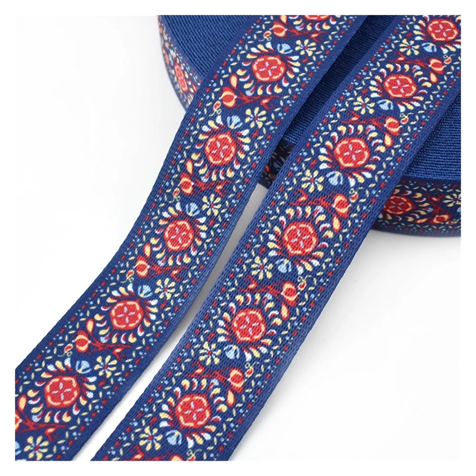 2Meters 38mm Ethnic Jacquard Ribbon Nylon Webbing for Bag Strap Belt Tape DIY Textile Clothing Decor Sewing Accessories(06)