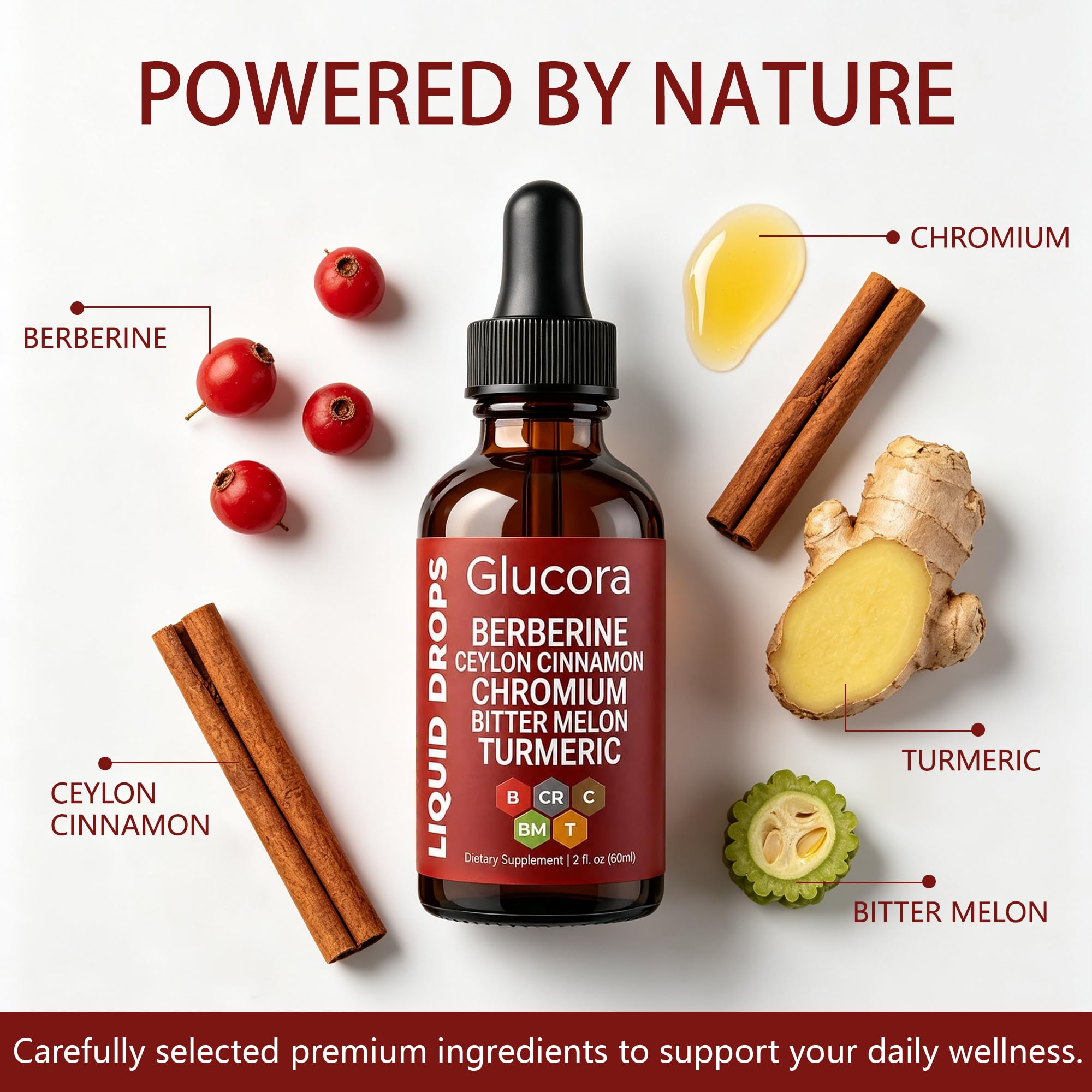 Glucora Berberina Liquida Drops, Glucora Berberine Gotas — Amazon image 4