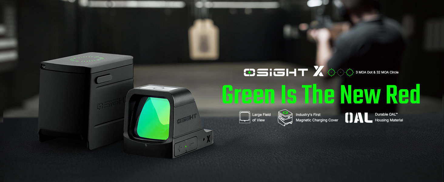 Amazon.com: OSIGHT X Open Green Dot Sight, 3&32 MOA Multi-Reticle