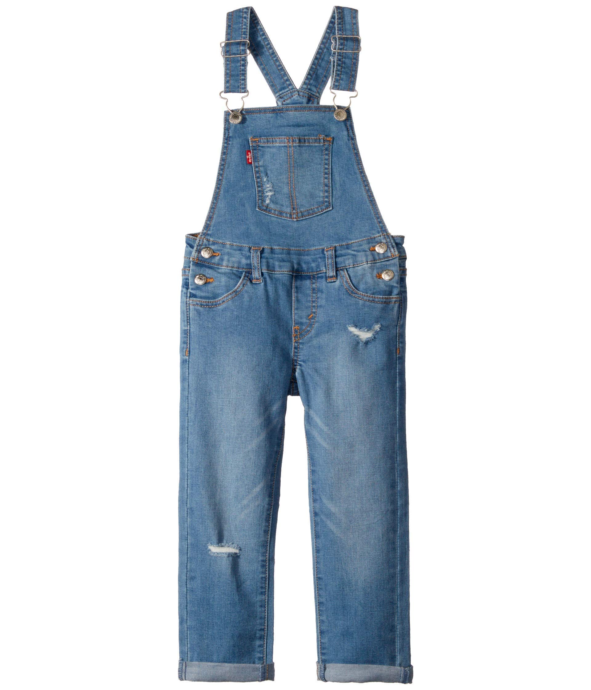 

                                                    Levi's Girls' Little Denim Overall, Palisades, 5