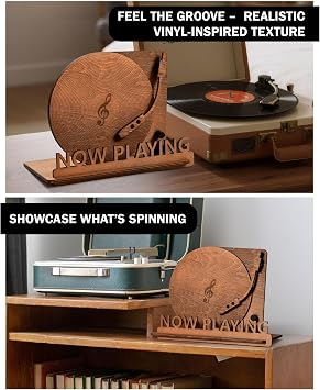 BS-VOG Now Playing Vinyl Record Stand, LP Album Display Holder