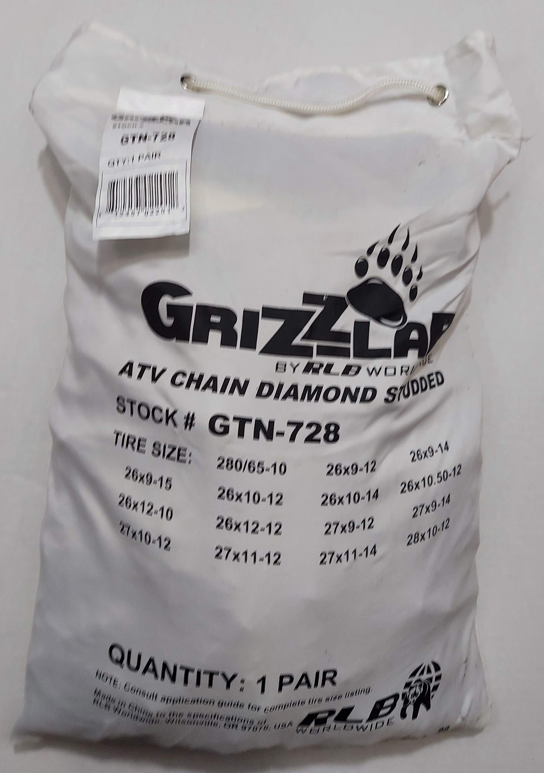 GTN-728 Schneeketten 280/65-10 26x9-1226x9-14 26x9-15 26x10-12 26x10-14 26x10.50-12 26x12-10 26x12-12 27x9-12 27x9-14 27x10-12 27x11-12 27x11-14 28x10-12 27x10.5-15