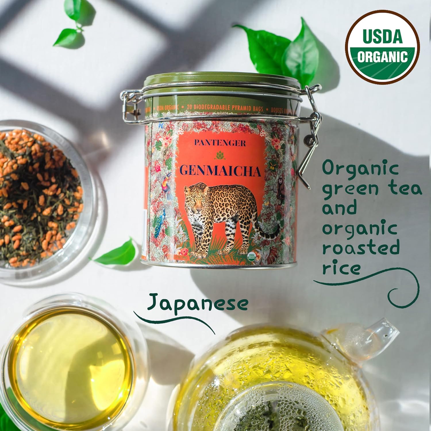 Pantenger Organic Genmaicha Japanese Green Tea