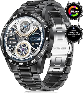 LIGE Smart Watch for Men with Answer/Make Call, 1.43 AMOLED Display, Fitness Watch 100+ Sports Modes, Heart Rate Sleep Mon...