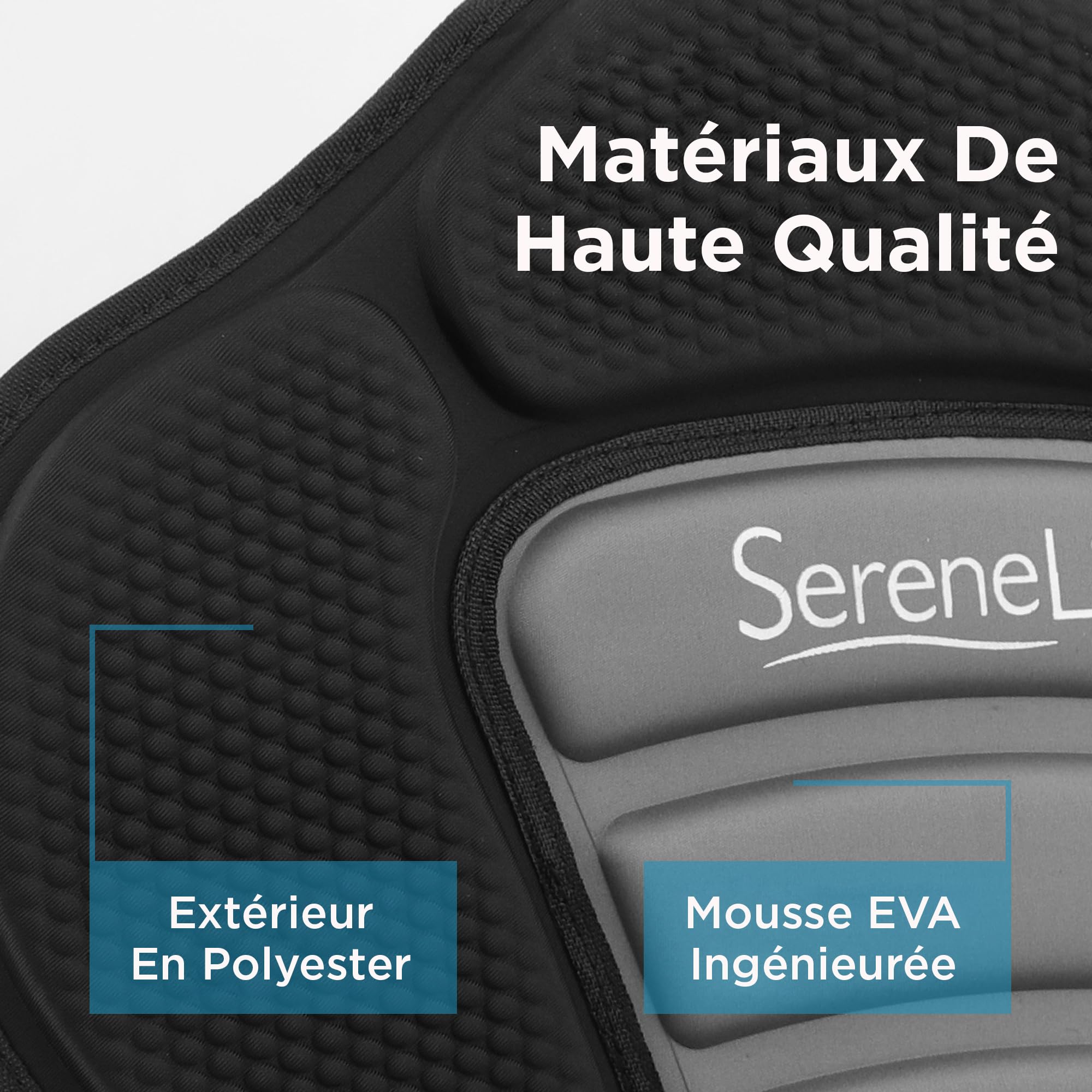 SereneLife Siège Universel Détachable pour Paddle-Board - Siège Paddle Réglable - Design Ergonomique pour Toutes Les Tailles de Corps, Compatible avec Les Kayaks, Barques et Bateaux de Pêche
